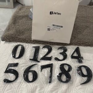 Jetec 10 piece 3D House numbers 4 x 2.5